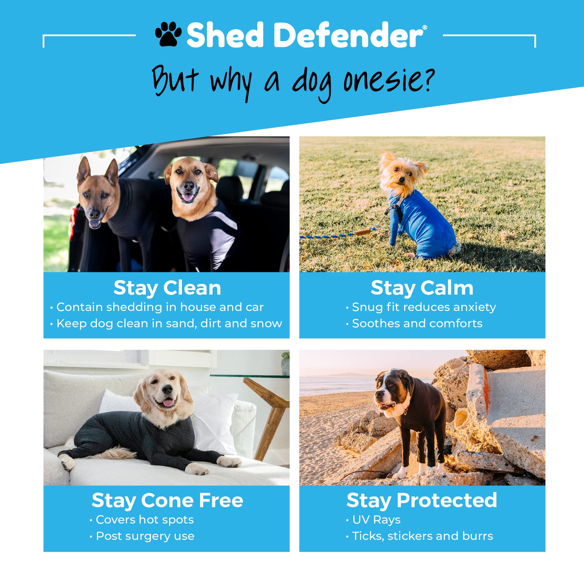 Shed Defender Sport underbelly zipper detail with back-open design.