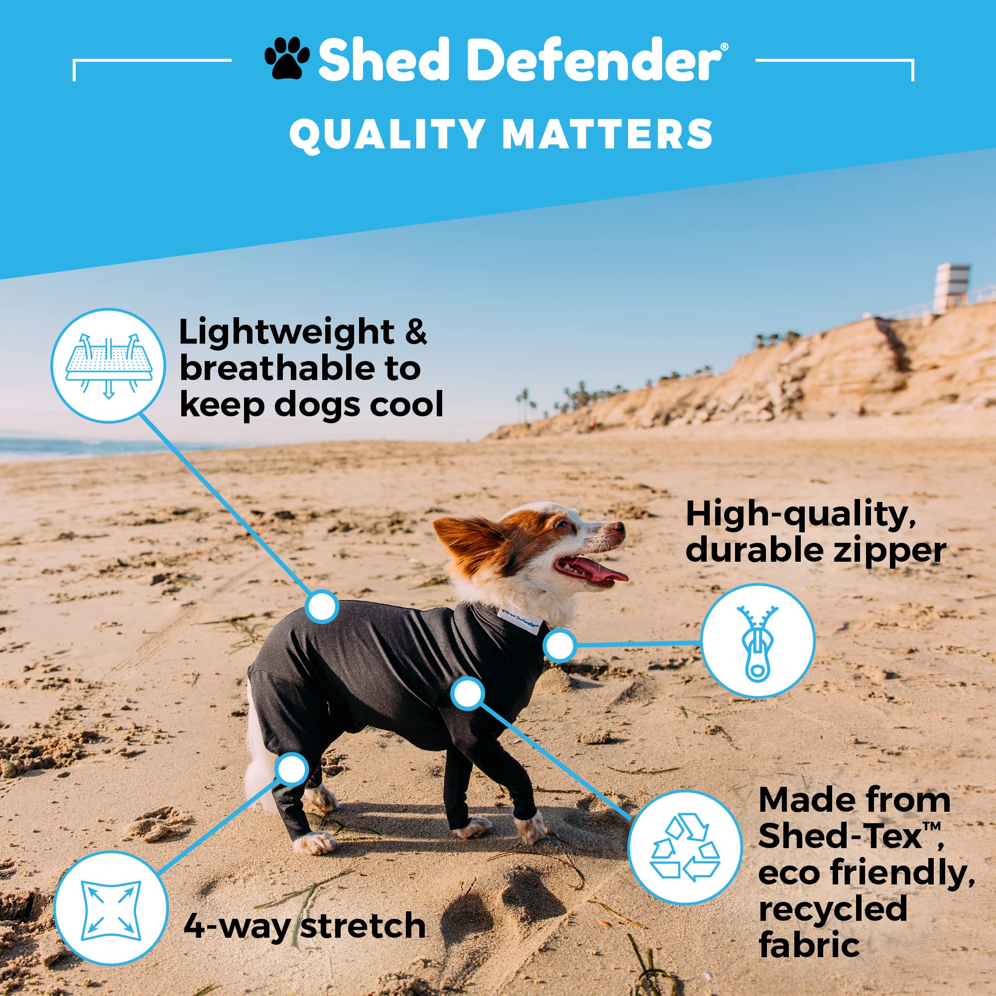 Shed Defender Sport eco-fabric showcases Shed-Tex recycled material and breathability.