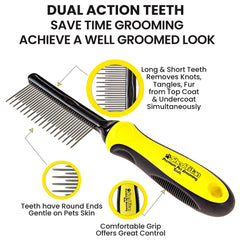 SHEDTITAN ShedTitan Doodle Brush curlic-coat care showing tool designed for doodles