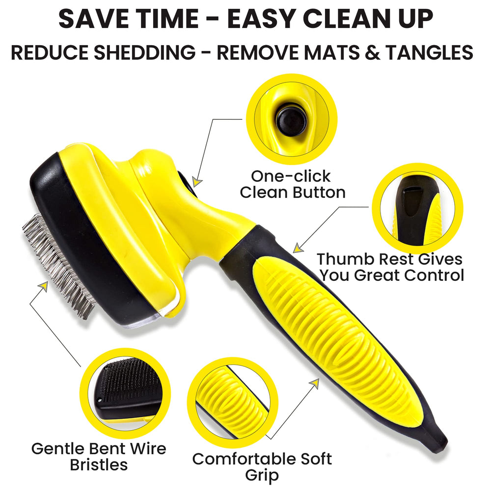SHEDTITAN ShedTitan Doodle Detangler Comb dual-teeth designed for undercoat and topcoat