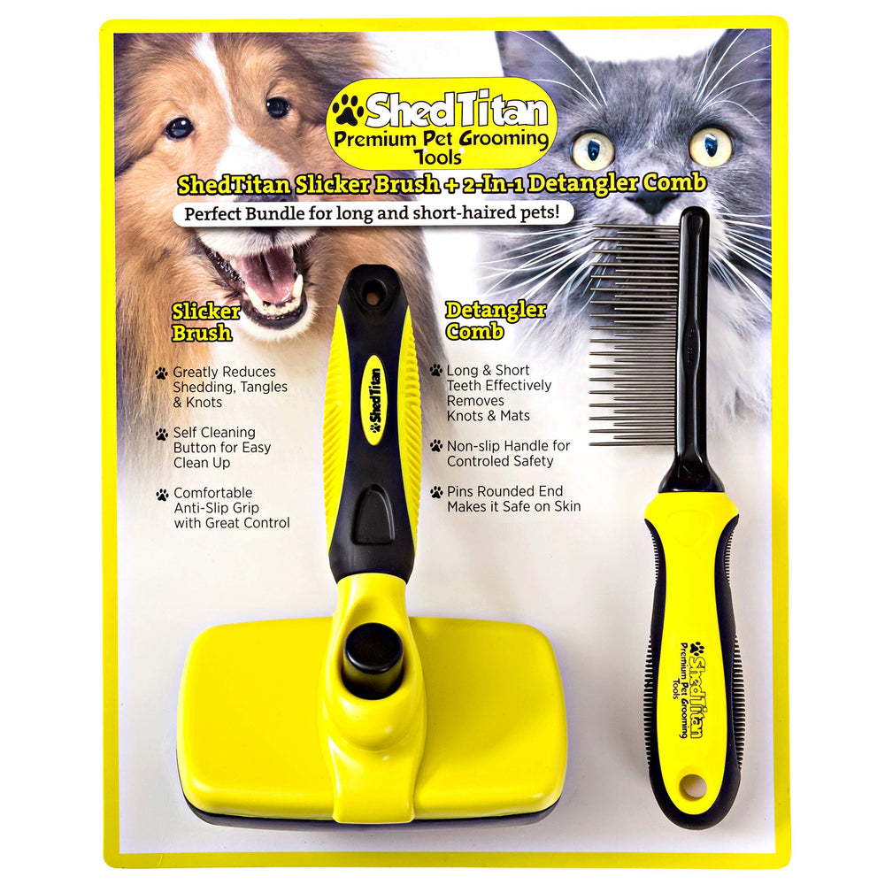 SHEDTITAN ShedTitan Grooming kit bundle for doodles and curly coats