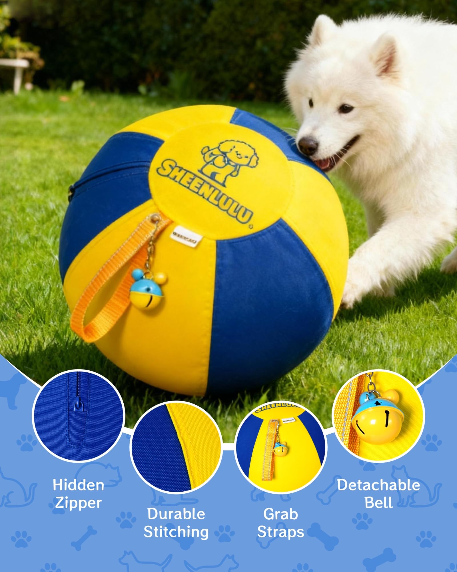 SHEENLULU Herding Ball ideal for backyard or park exercise sessions.