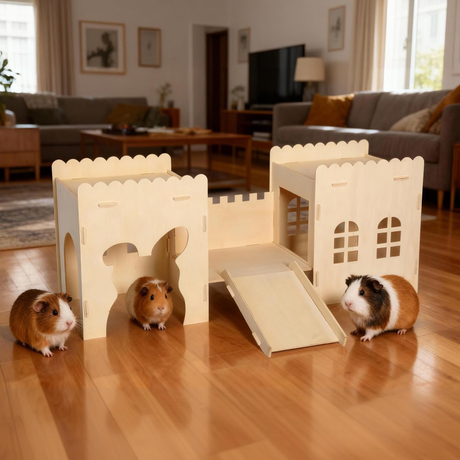 SHEENLULU Rabbit Hideout ventilation design keeps pets comfy indoors
