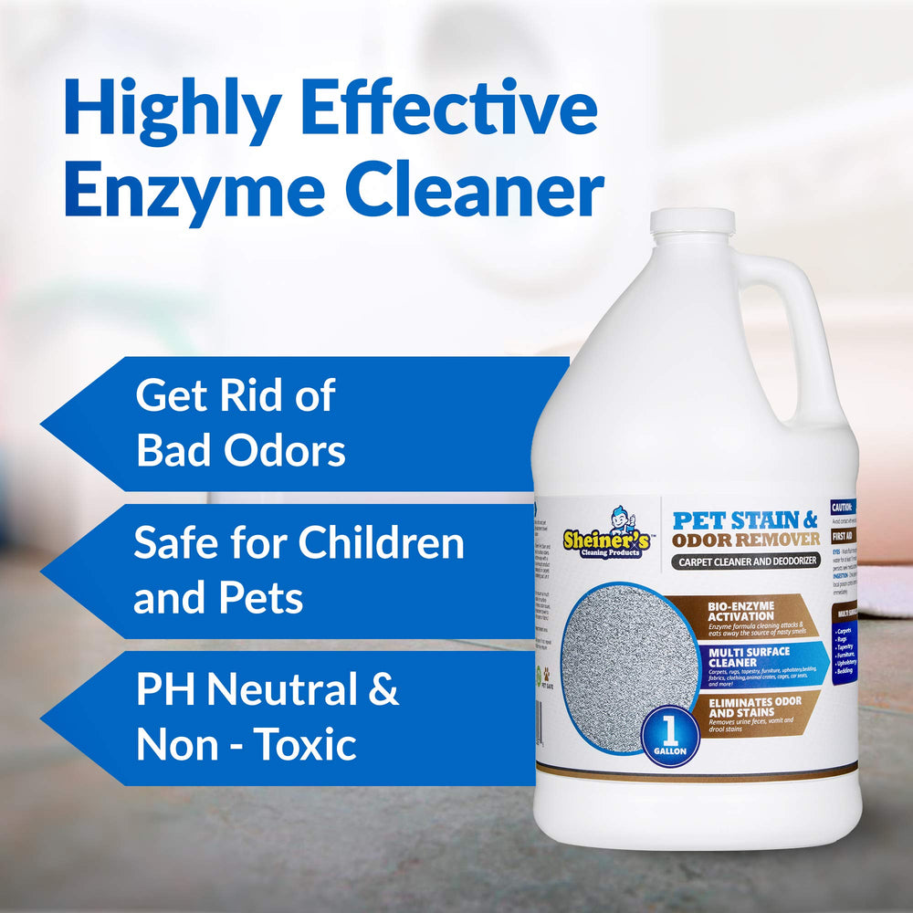sheiner's pet-urine-cleaner pour action reveals fast-streak stain removal on carpet