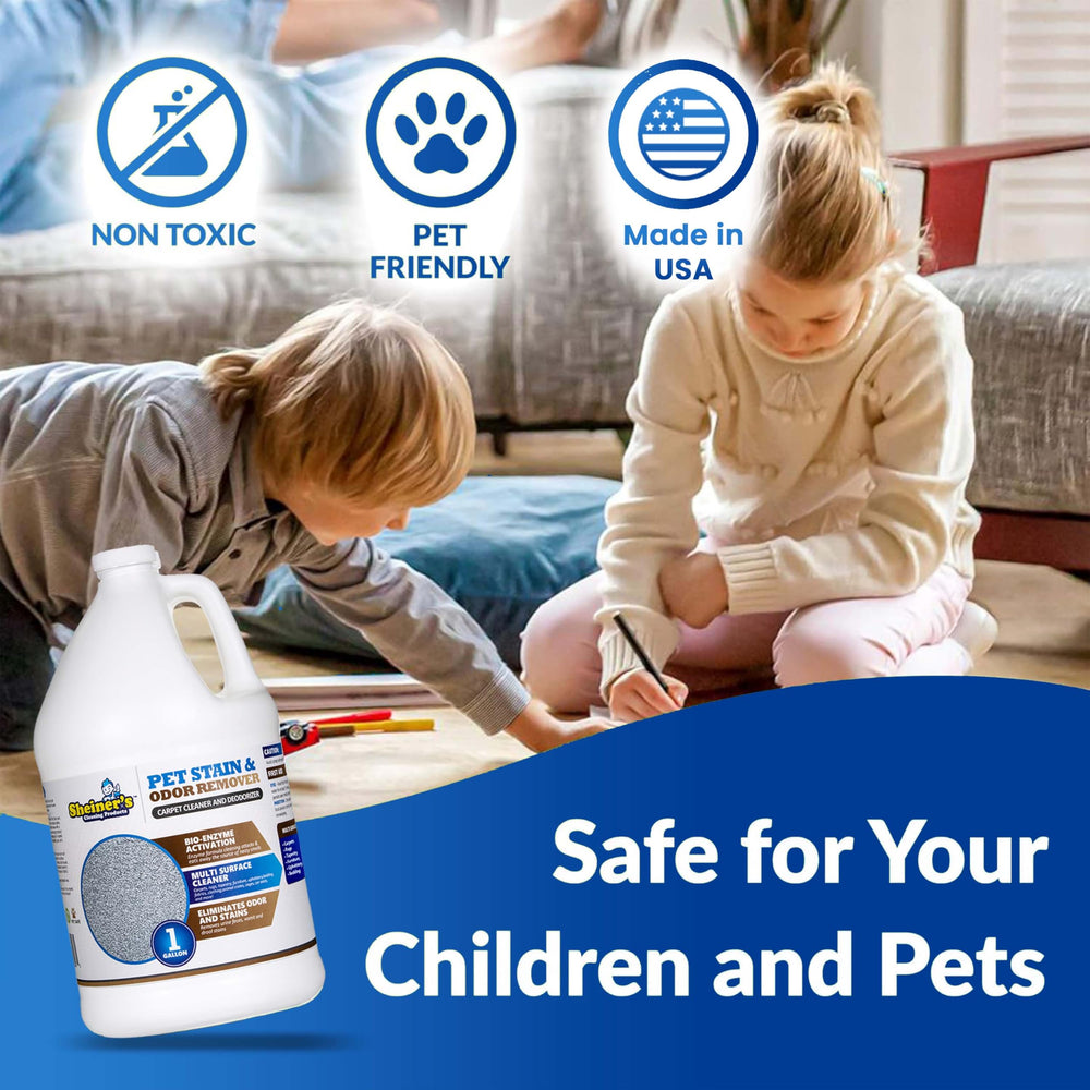 sheiner's pet-urine-cleaner upholstered chair use demonstrates safe surface cleaning