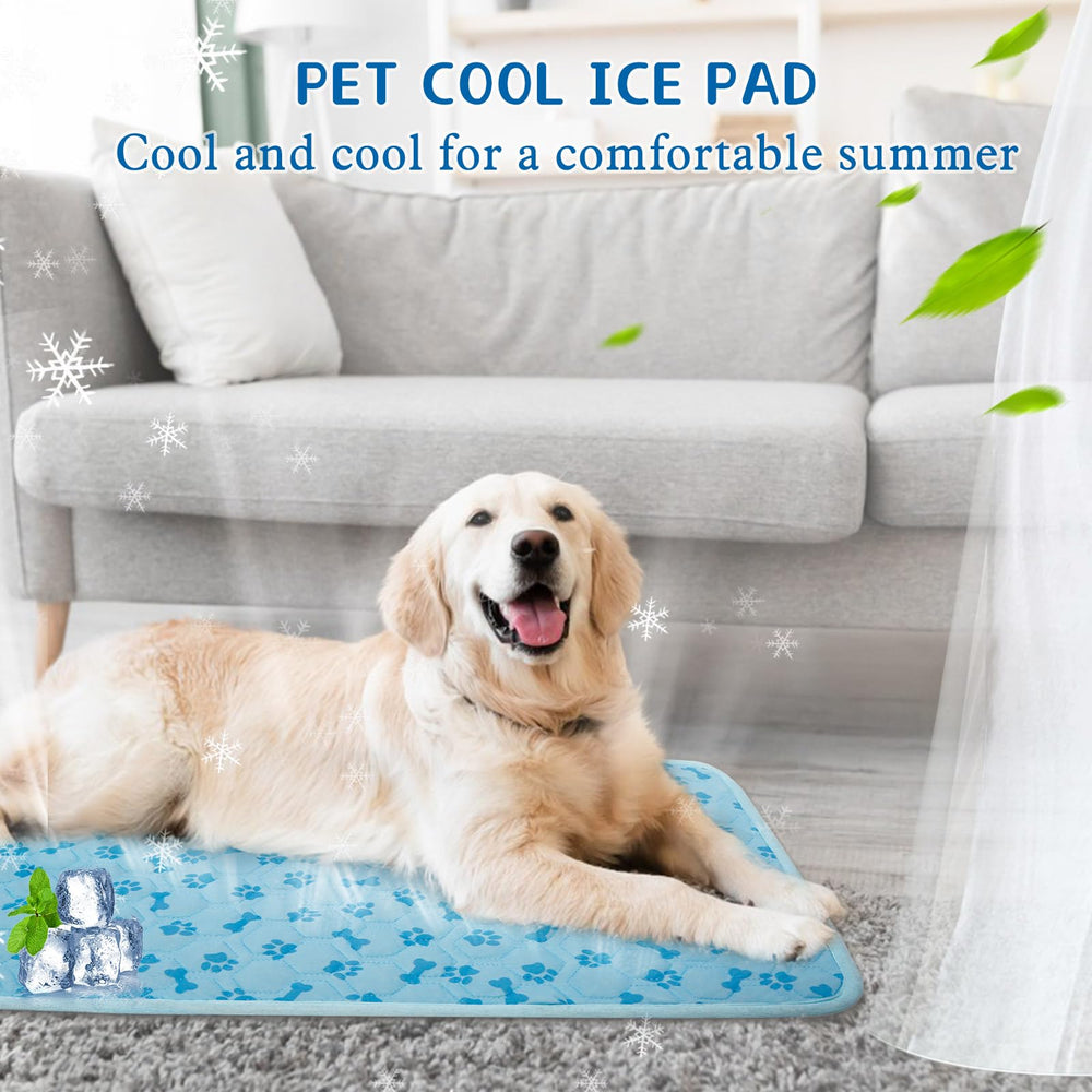 SHEJIZE Cooling Mat designed for car travel, helping pets stay comfortable.