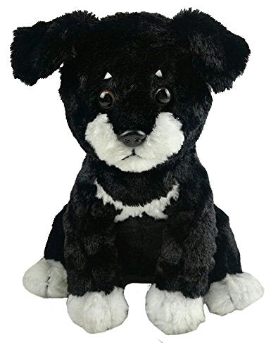 Shelter Pets Chops the Dog plush full view, soft cuddle companion.