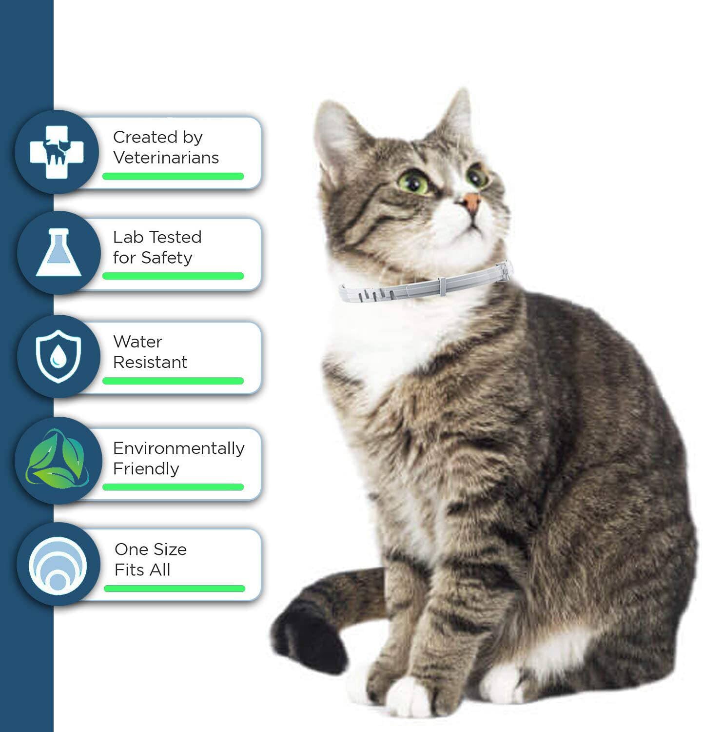 ShengKou flea collar cat 12-month protection highlighting long-lasting pest defense.