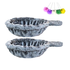 SHENGOCASE 14.6-inch cat hammock provides cozy lounging for cats up to 20 lbs.