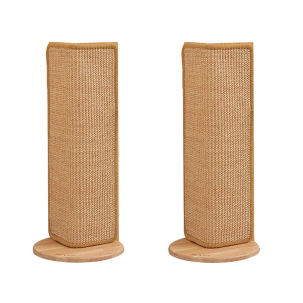 SHENGOCASE 2-pack wall-mounted sisal scratcher base keeps cats active and protects furniture.
