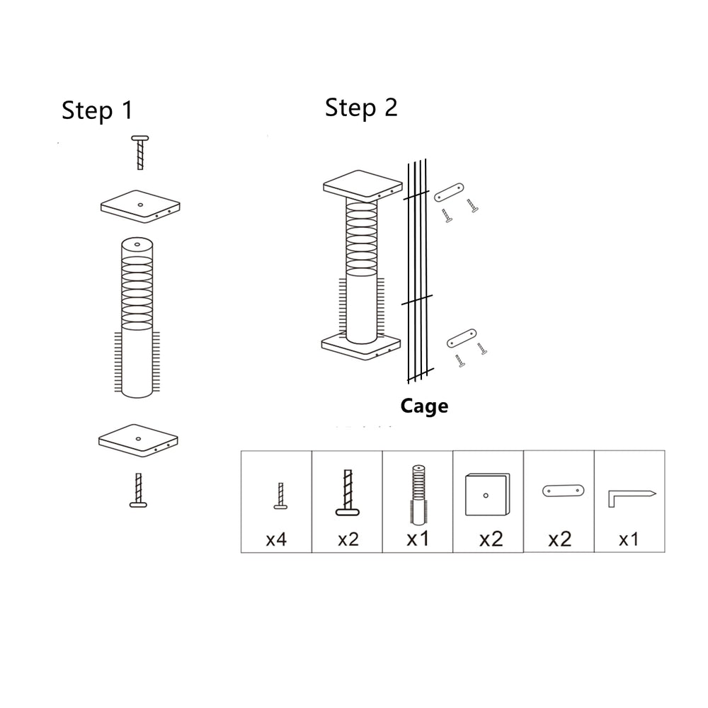 SHENGOCASE cage assembly post showing quick setup inside cages.