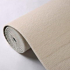 SHENGOCASE carpet mat pad being trimmed to fit a curved cat tree for a custom touch.
