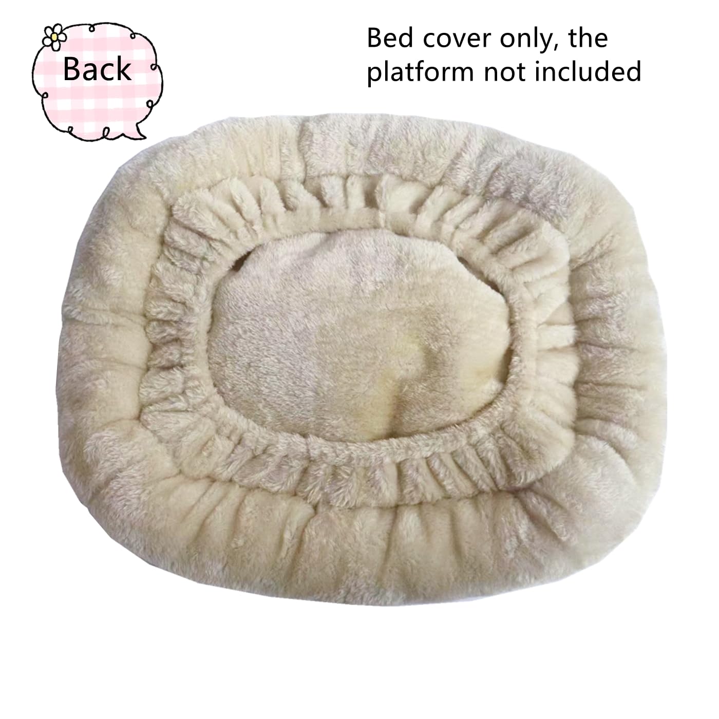 SHENGOCASE velboa fabric bed cover offers soft comfort for lounging cats