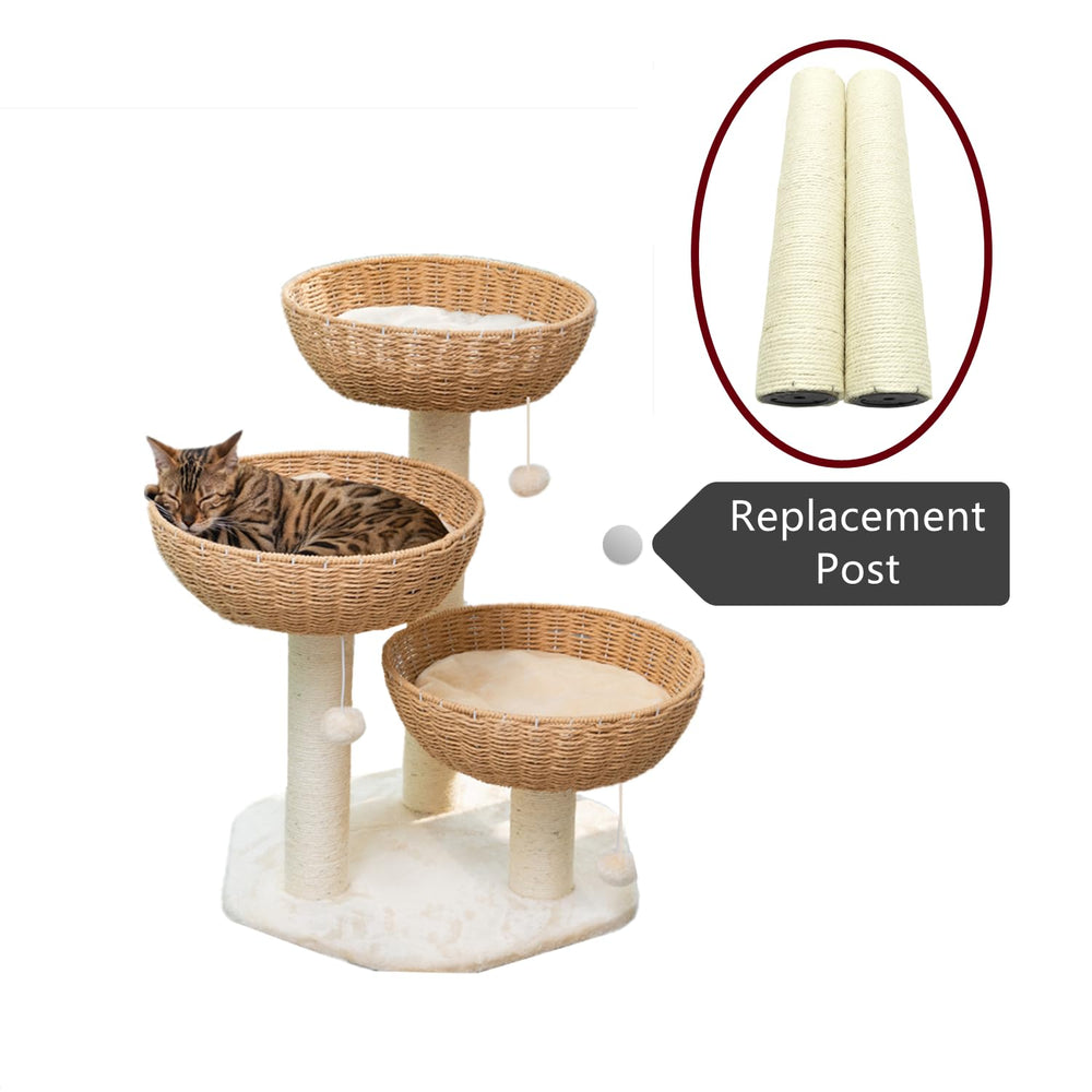 SHENGOCASE durable sisal-coated post prolongs cat furniture life.