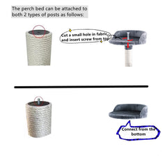 SHENGOCASE replacement bed M10 screw shows easy assembly for quick setup.