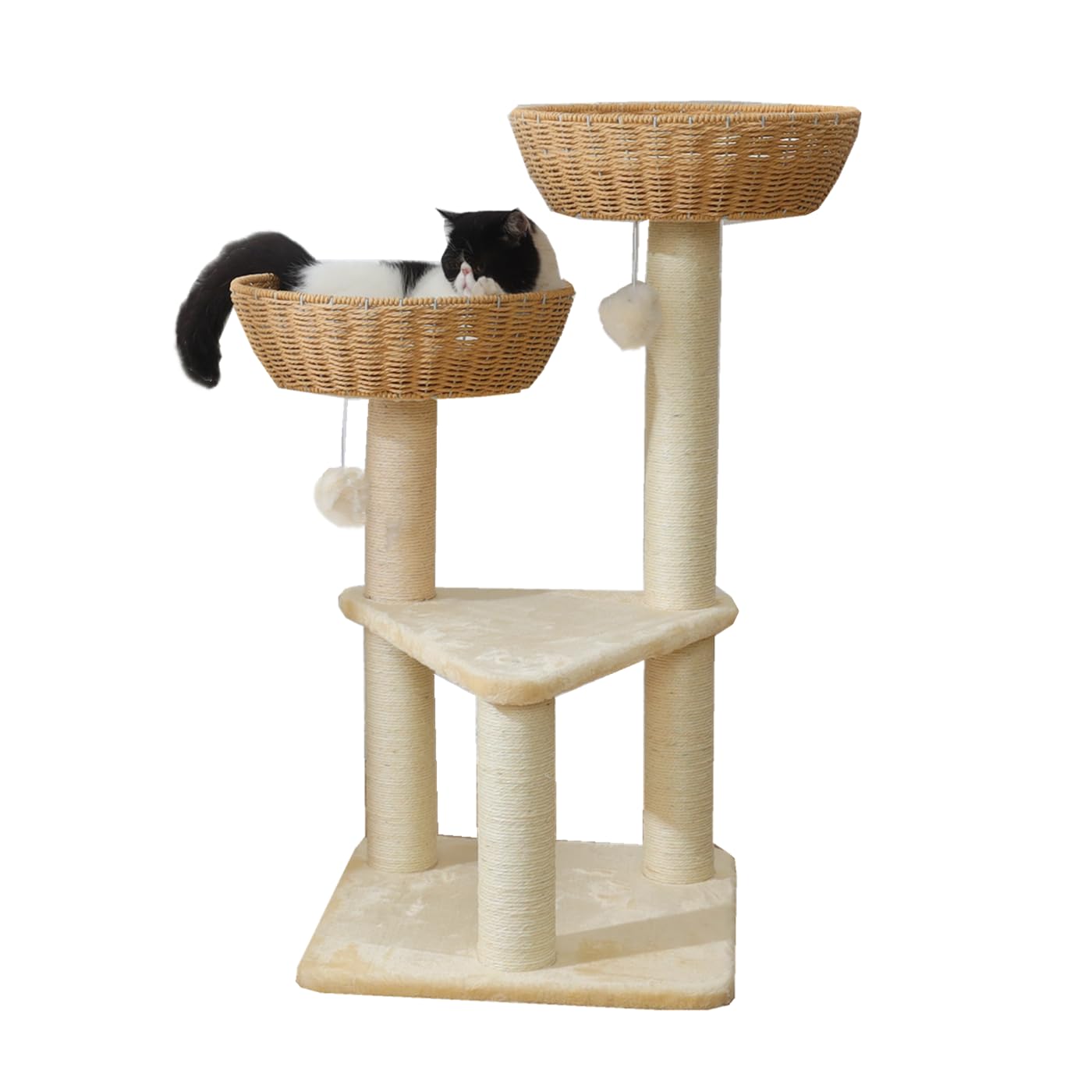 SHENGOCASE cat tree window perch provides a spacious view for large cats
