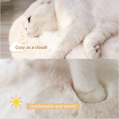 Close-up of SHENGOCASE faux rabbit fur texture for plush comfort