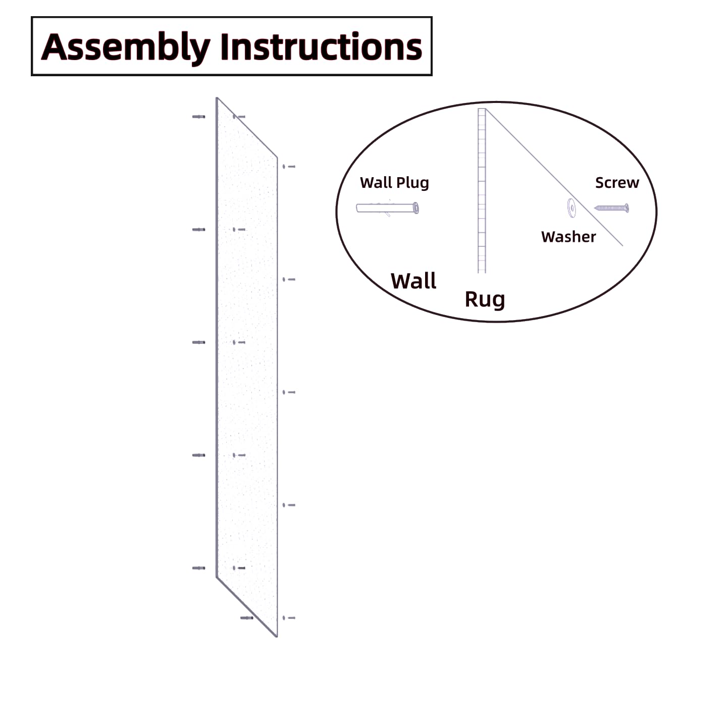 SHENGOCASE installation options for brick or drywall walls