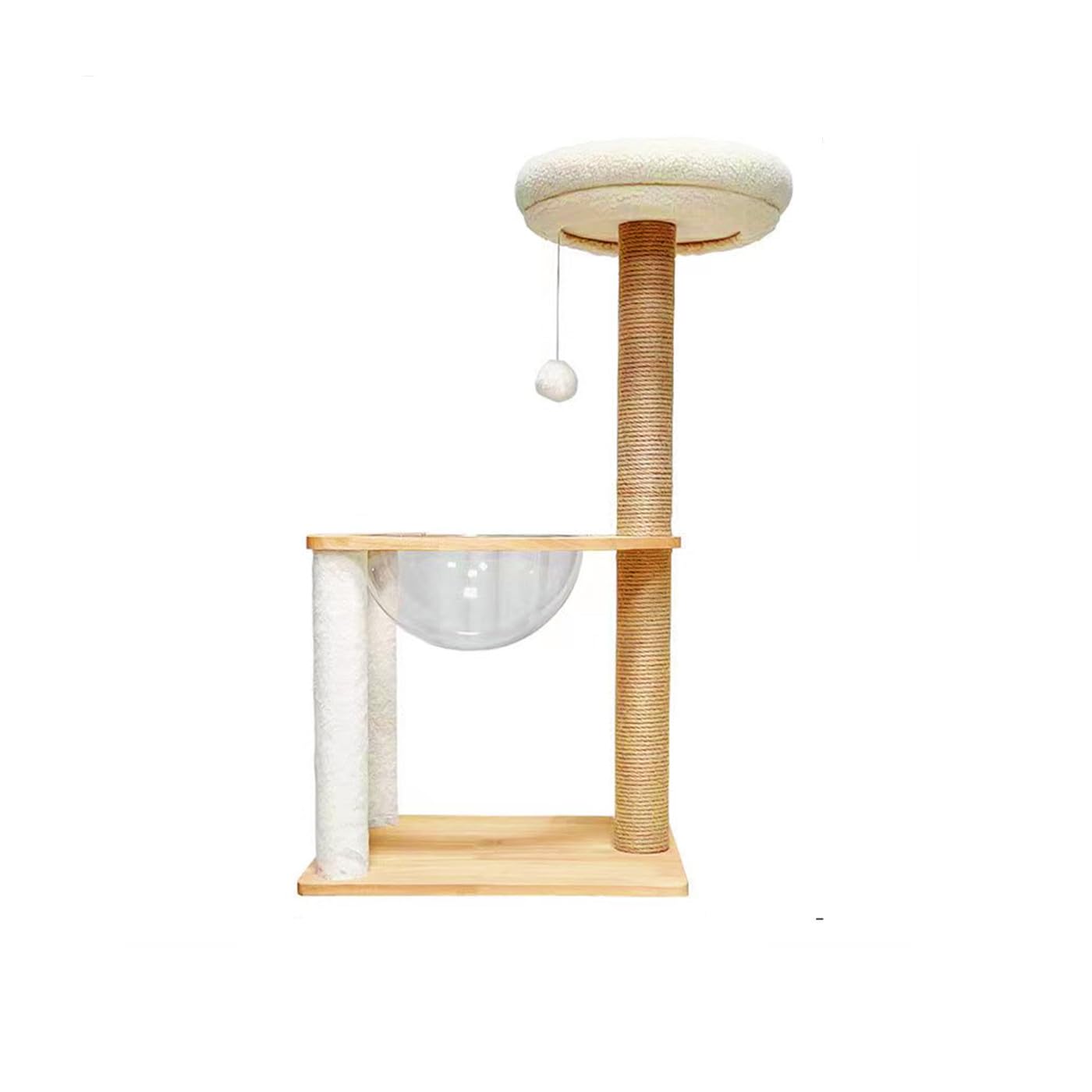 SHENGOCASE beige cushion cover enhances cat furniture with stylish easy care.