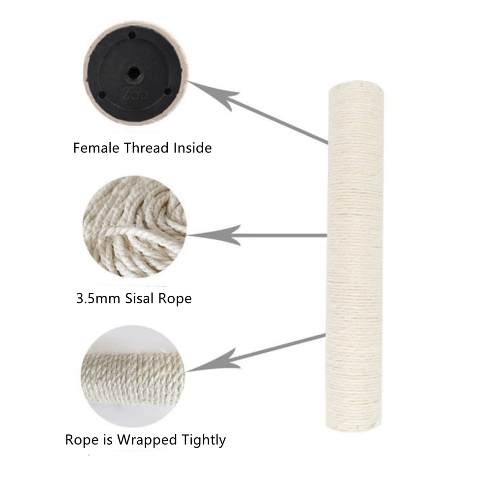 SHENGOCASE natural sisal covered post offers textured scratch surface