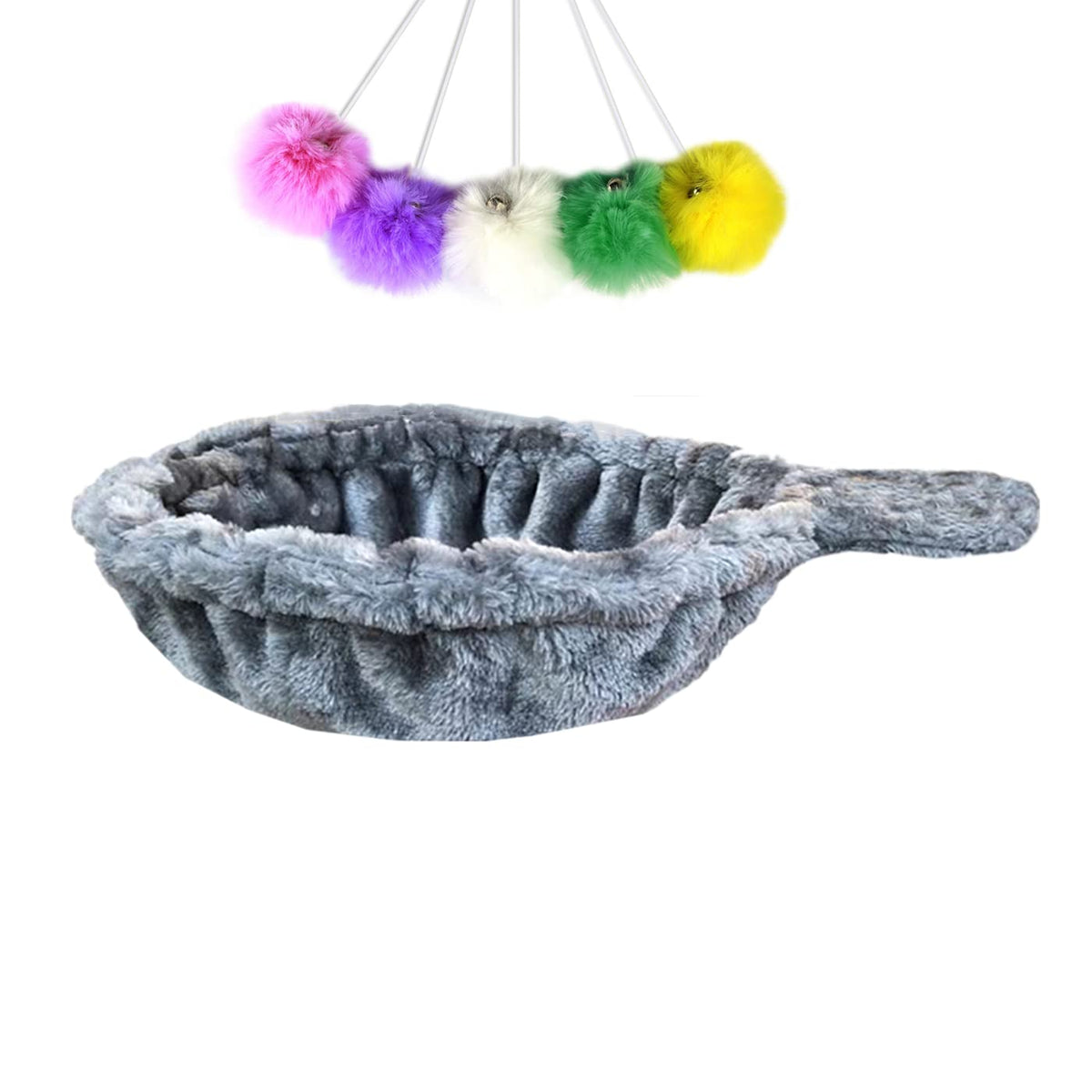 SHENGOCASE nest basket lounger grey for cozy cat relaxation