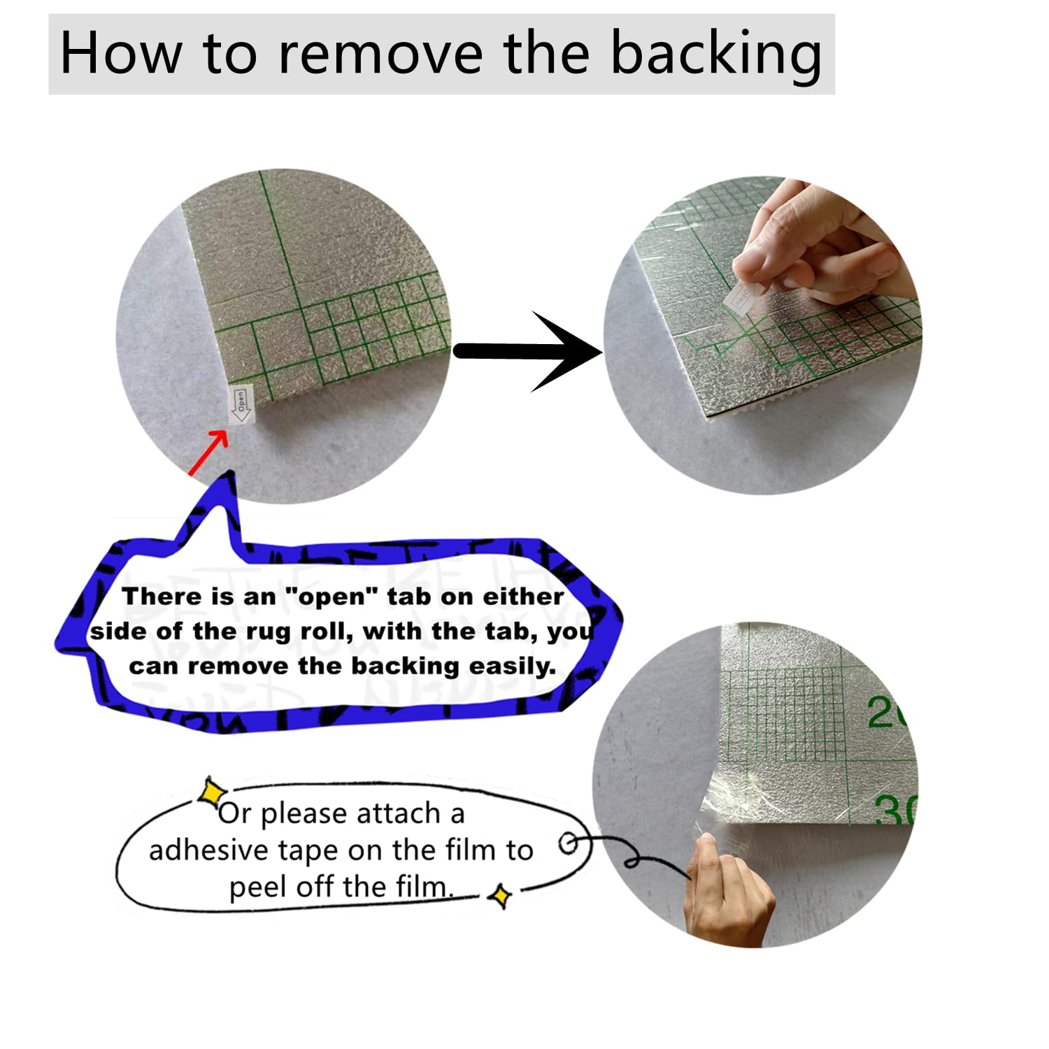 SHENGOCASE peel-and-stick removal shows zero-residue cleanup