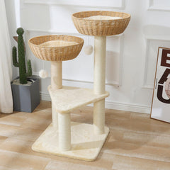 SHENGOCASE sisal rope post helps cats stretch and claw healthy