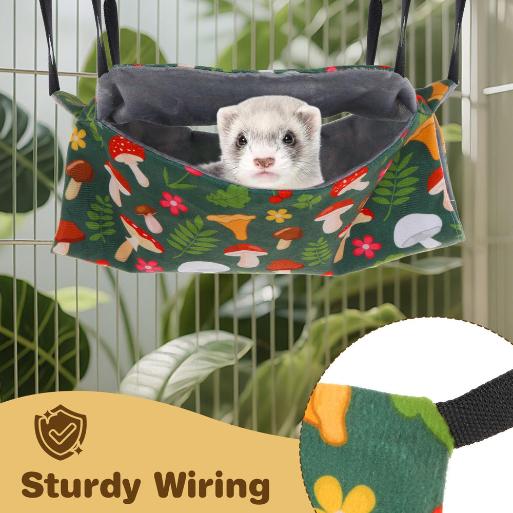 SHENLIU ferret hammock rope demonstrates stable mounting and setup versatility