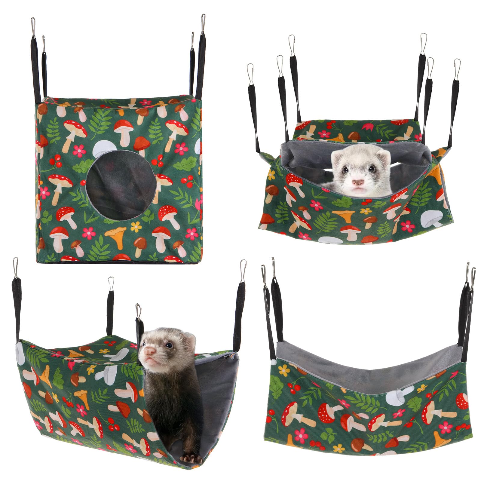SHENLIU ferret hammock square nest offers cozy resting space for small pets