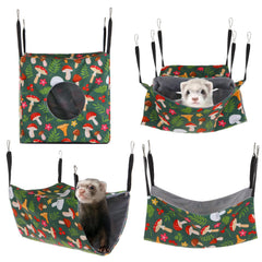SHENLIU ferret hammock square nest offers cozy resting space for small pets