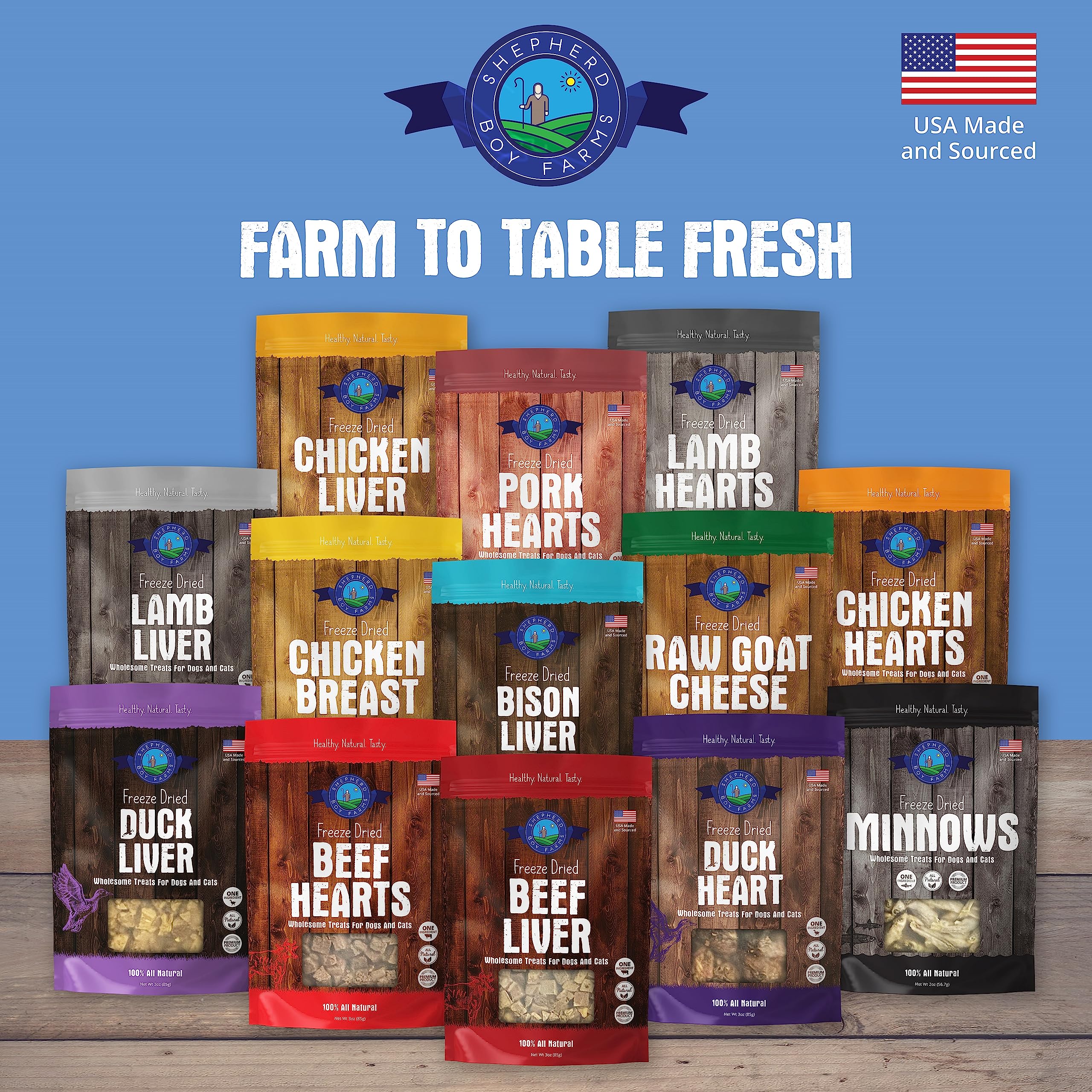USA-made duck heart treats offer trusted quality and safety.