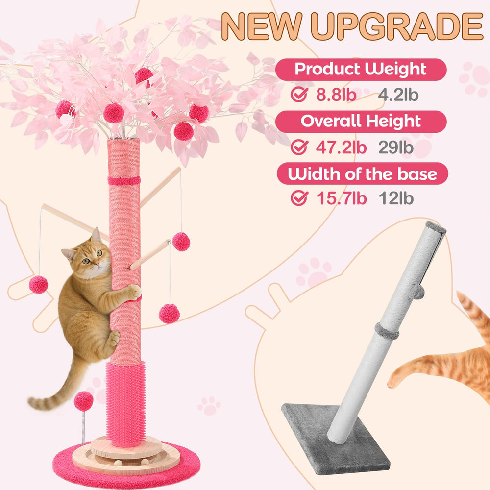 Sheripet soft rubber brush grooming feature promotes self-grooming and skin stimulation.