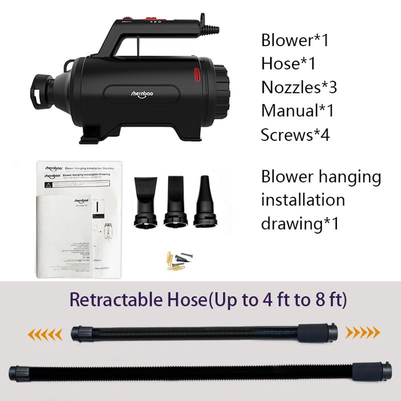 Wall mount and nozzles demonstrate organized, space-saving setup.