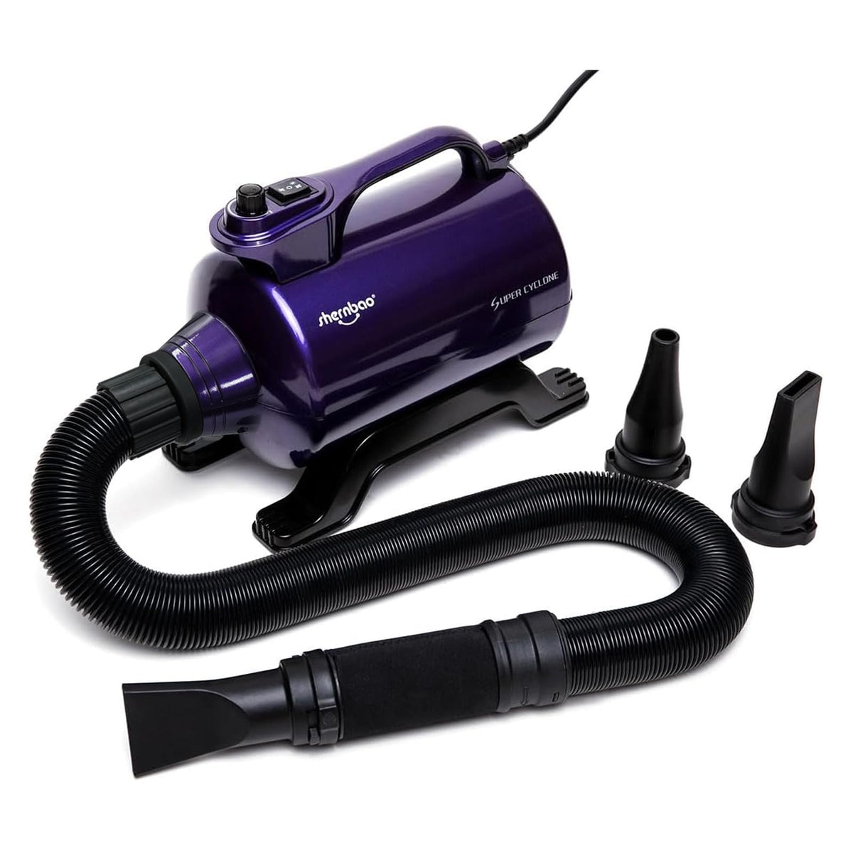 Shernbao High Velocity dog dryer front view for faster grooming sessions.