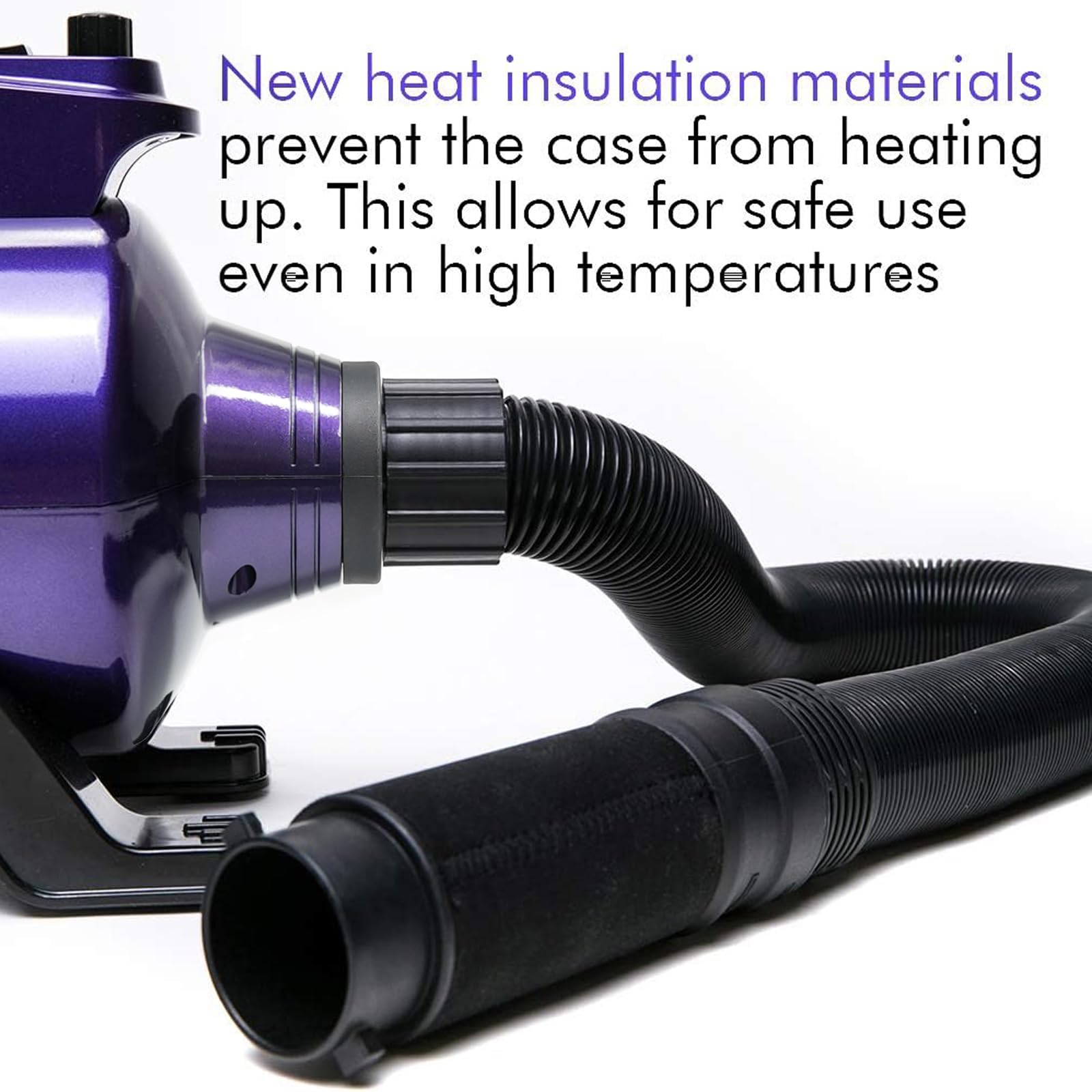 Shernbao High Velocity dryer nozzle attachment enabling precise airflow around facial areas.