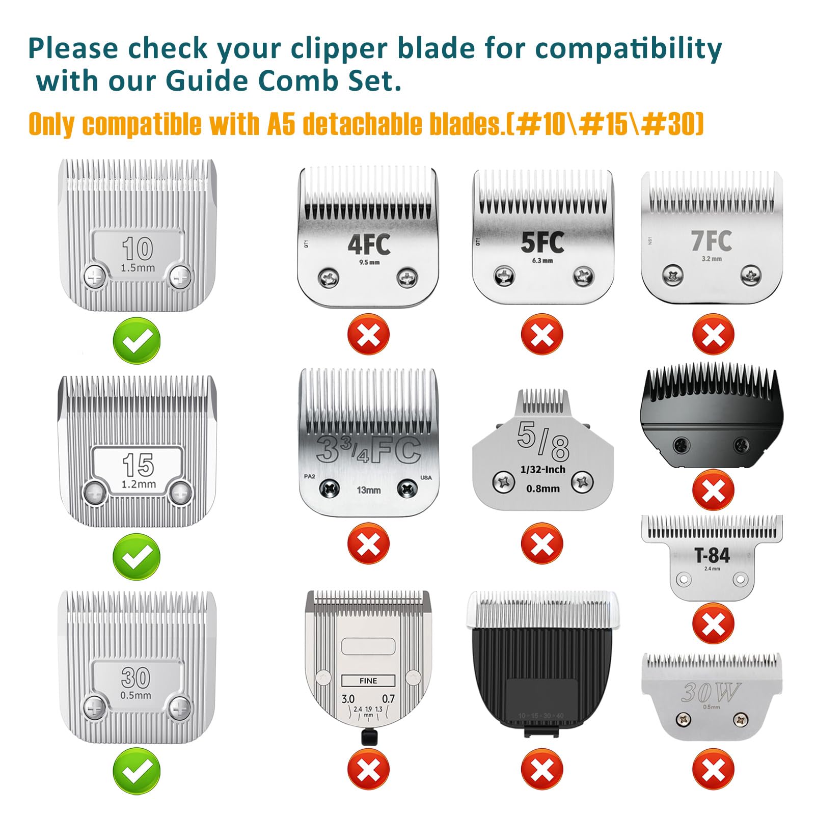 Shernbao color-coded attachments speed up grooming for dogs and cats.