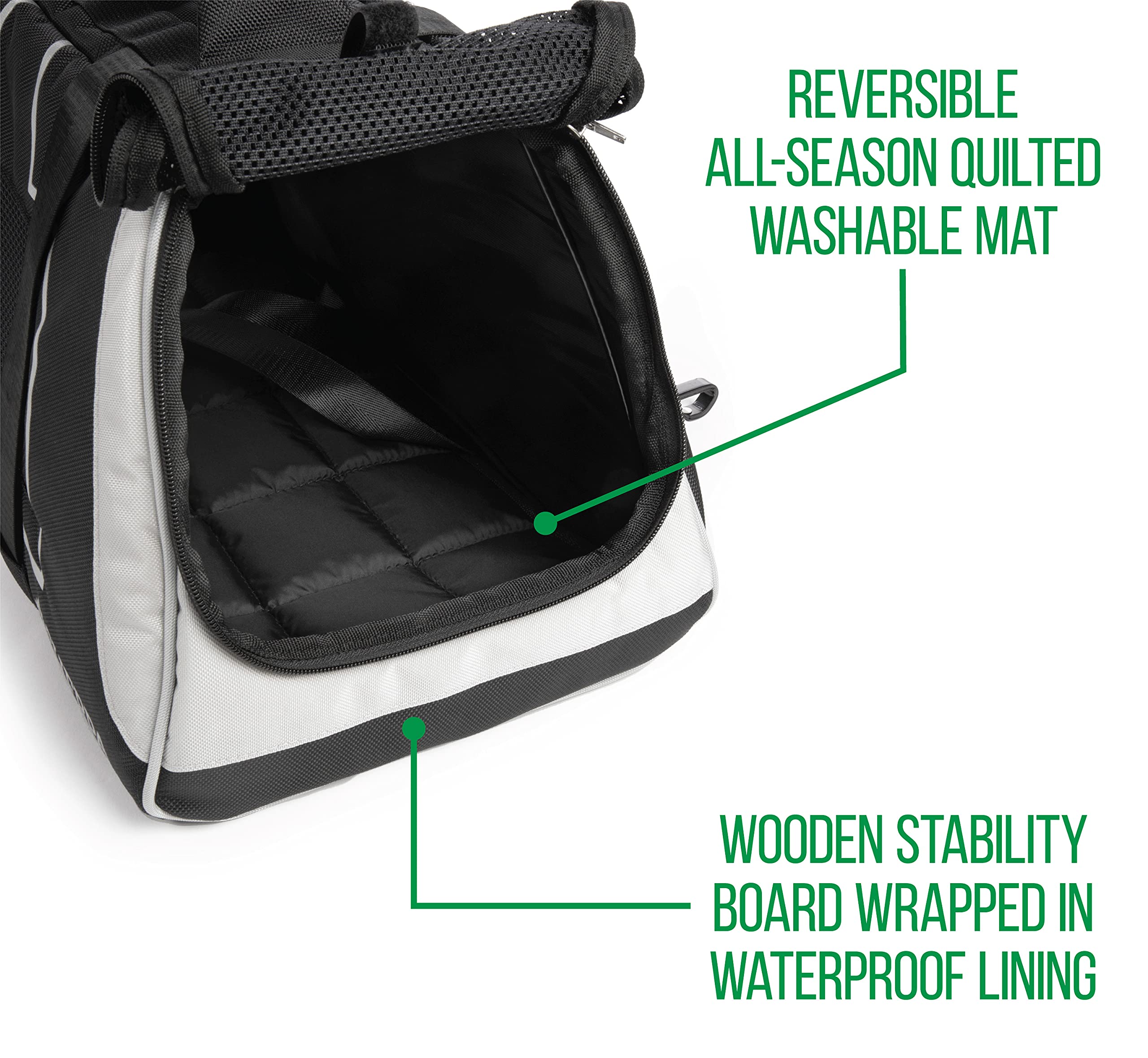Sherpa Forma Frame claw-proof mesh closeup emphasizes pet safety