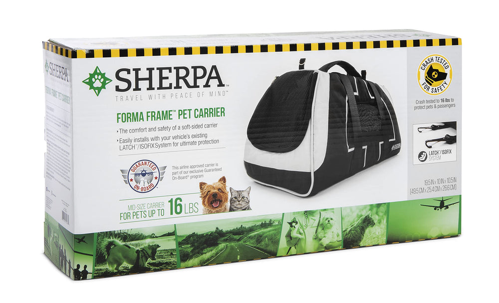 Sherpa Forma Frame under-seat fit showcases airline-friendly size