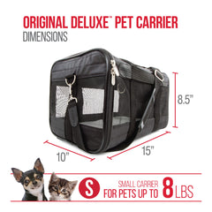 Sherpa Original Deluxe Small ventilation mesh panels promote pet comfort.