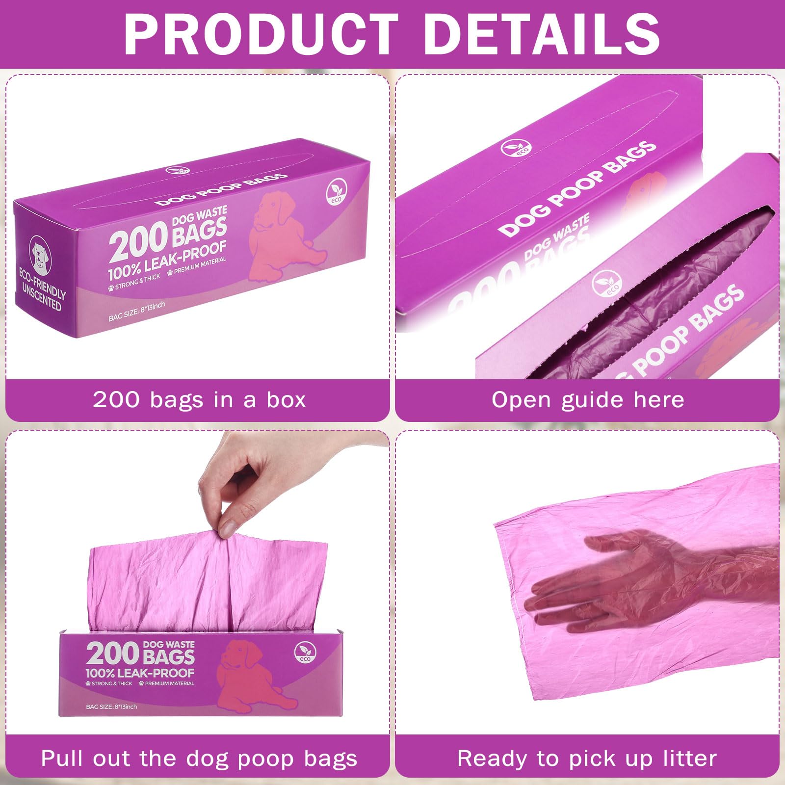 Sherr HDPE leak-proof bags provide reliable waste containment during outings
