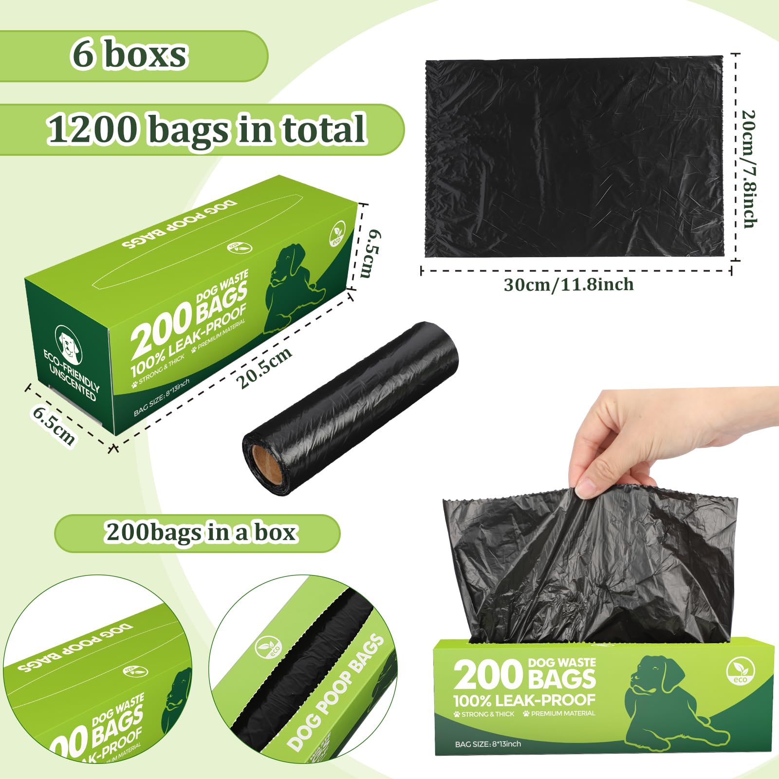 Sherr leak-proof-HDPE closeup highlights durable, mess-free bags for reliable waste management.