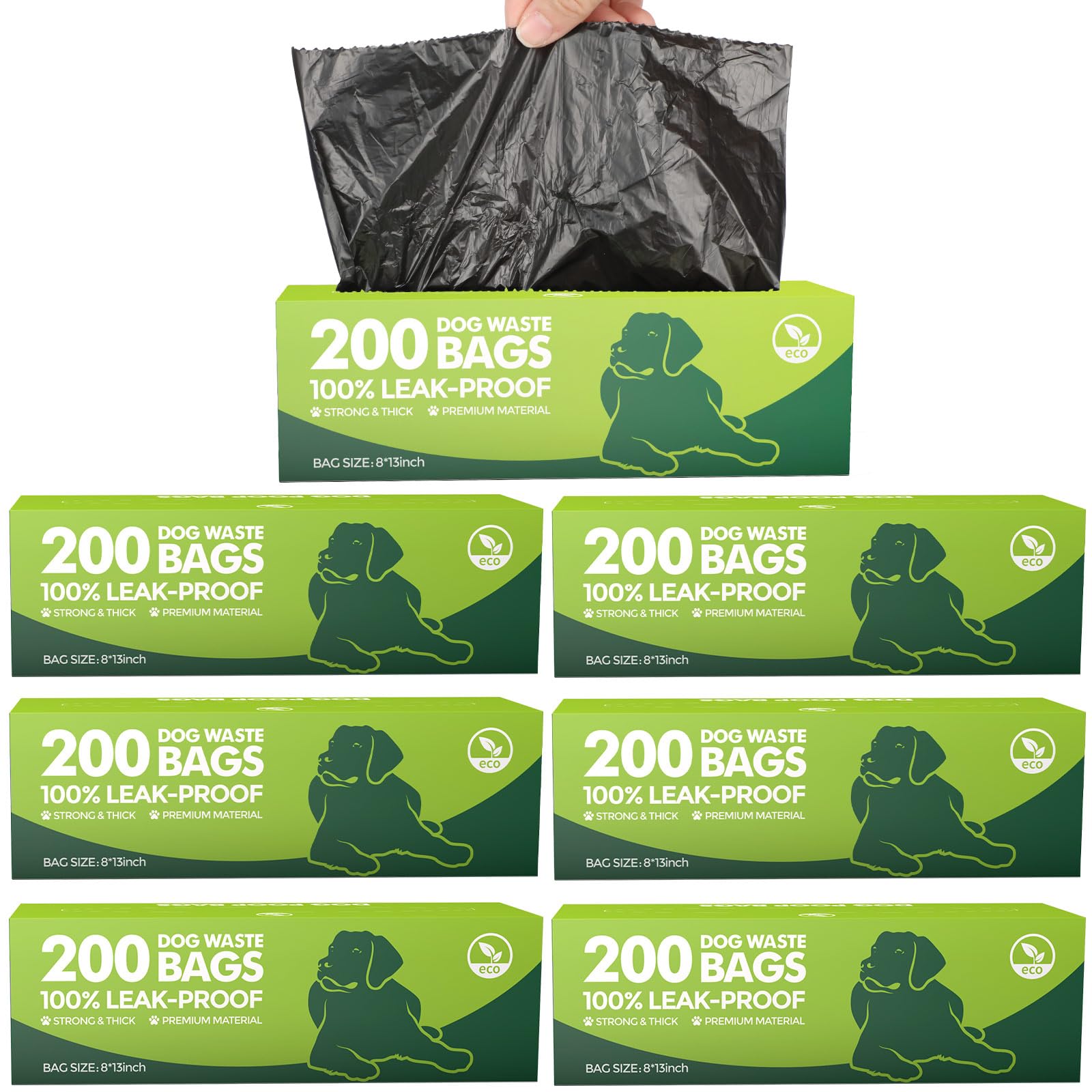 Sherr poop bags roll-dispense shows easy pull-out for quick cleanup on walks.