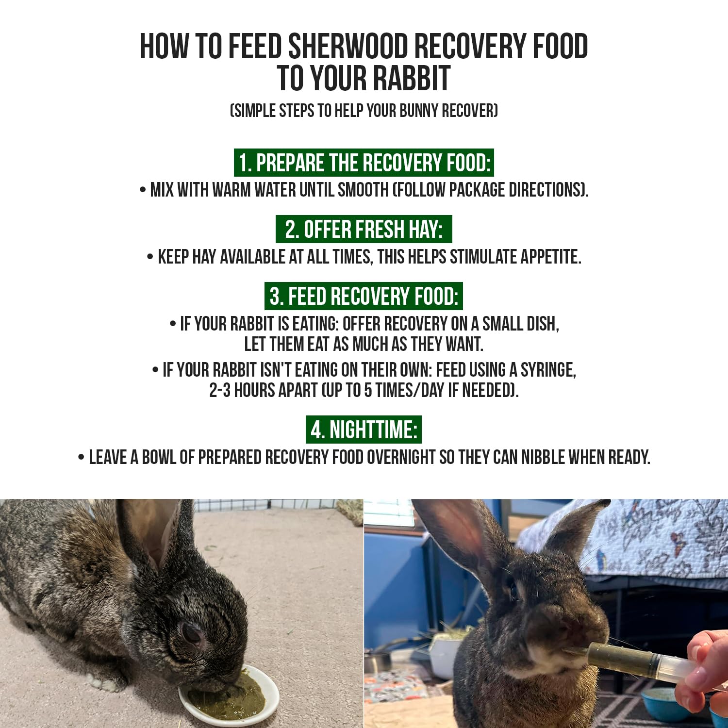 Sherwood Pet Health rabbit diet Timothy hay-based feature emphasized, promoting natural fibre and digestion support