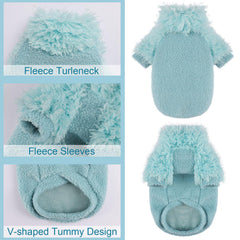 Shifenmei dog classic sweater back view showing full coverage for tiny breeds