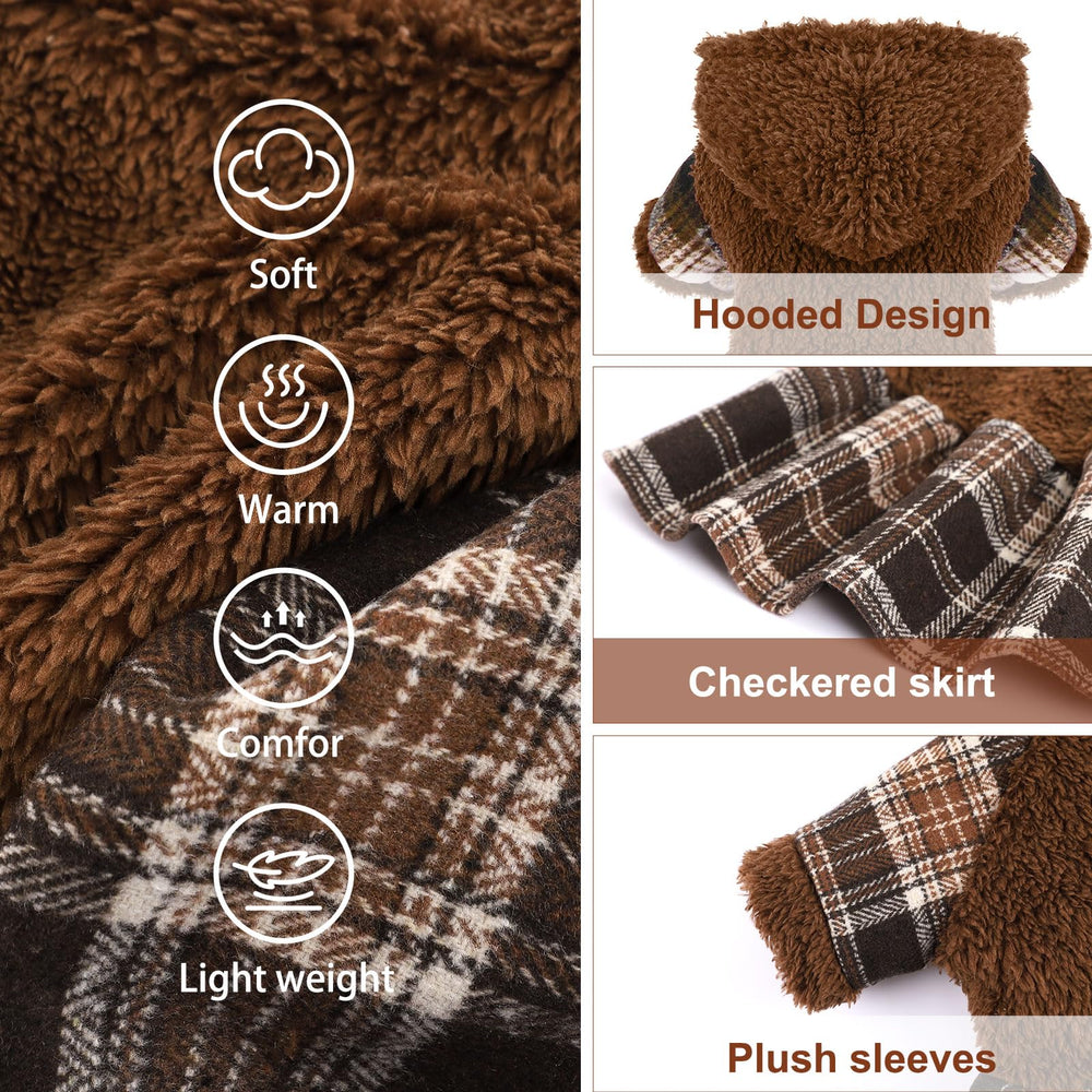 Shifenmei dog hoodie pocket detail highlights convenient leash access and stash space