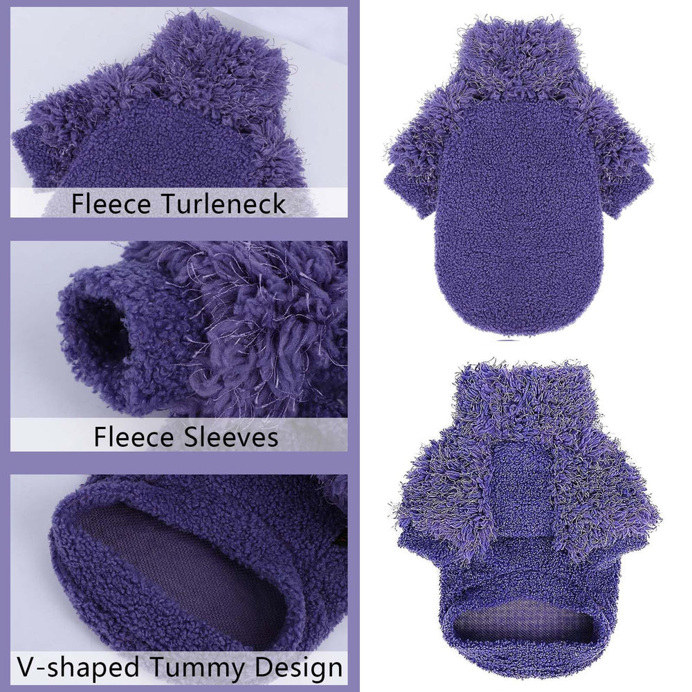Shifenmei dog sweater belly-wrap design demonstrates secure fit and tidy potty breaks.