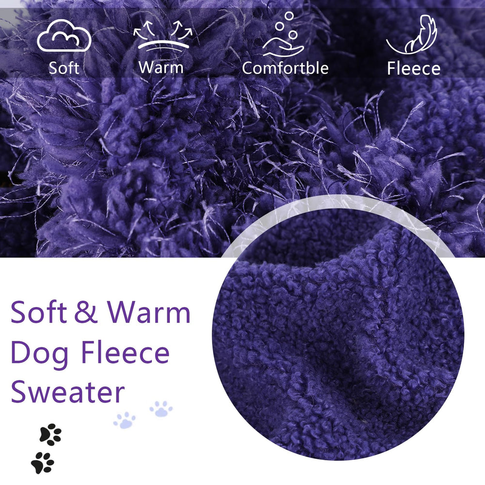 Shifenmei dog sweater color options green purple pink for cheerful style and warmth.
