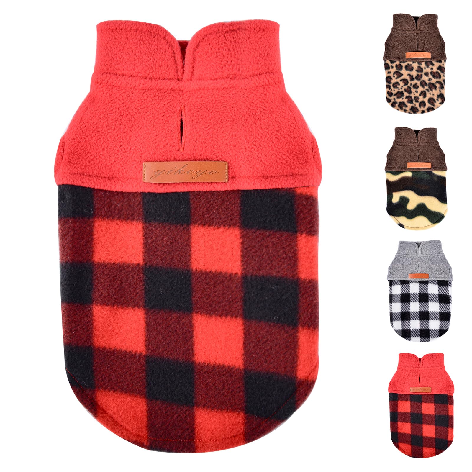 Shifenmei dog sweater red winter ambience captures festive styling for small pets.
