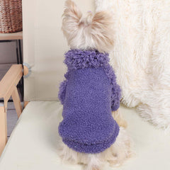 Shifenmei dog sweater reflective stripe visible for nighttime safety during short evening walks.