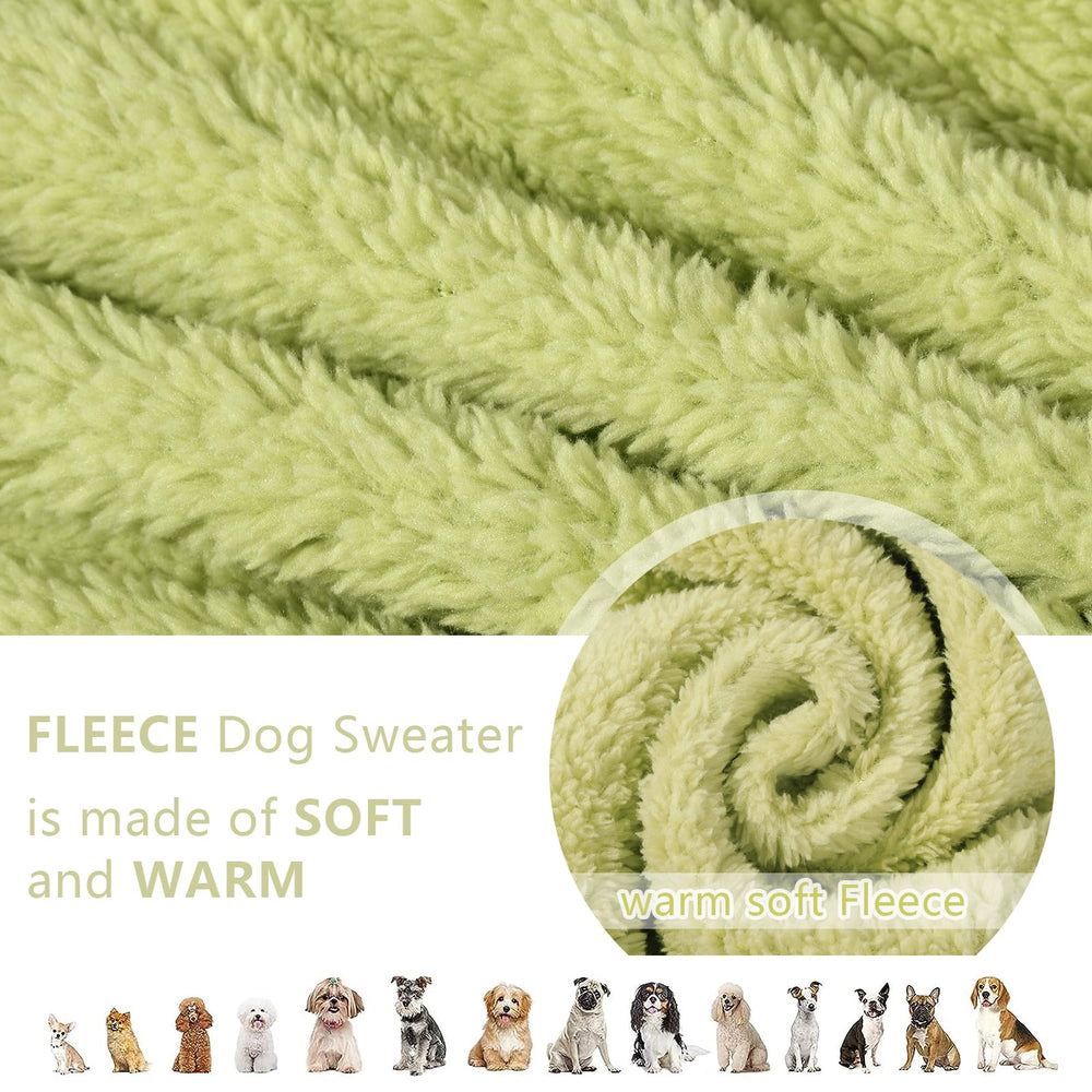 Shifenmei dog winter outfit green suitable for daily wear, walks, and photoshoots.